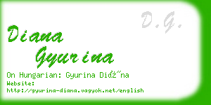 diana gyurina business card